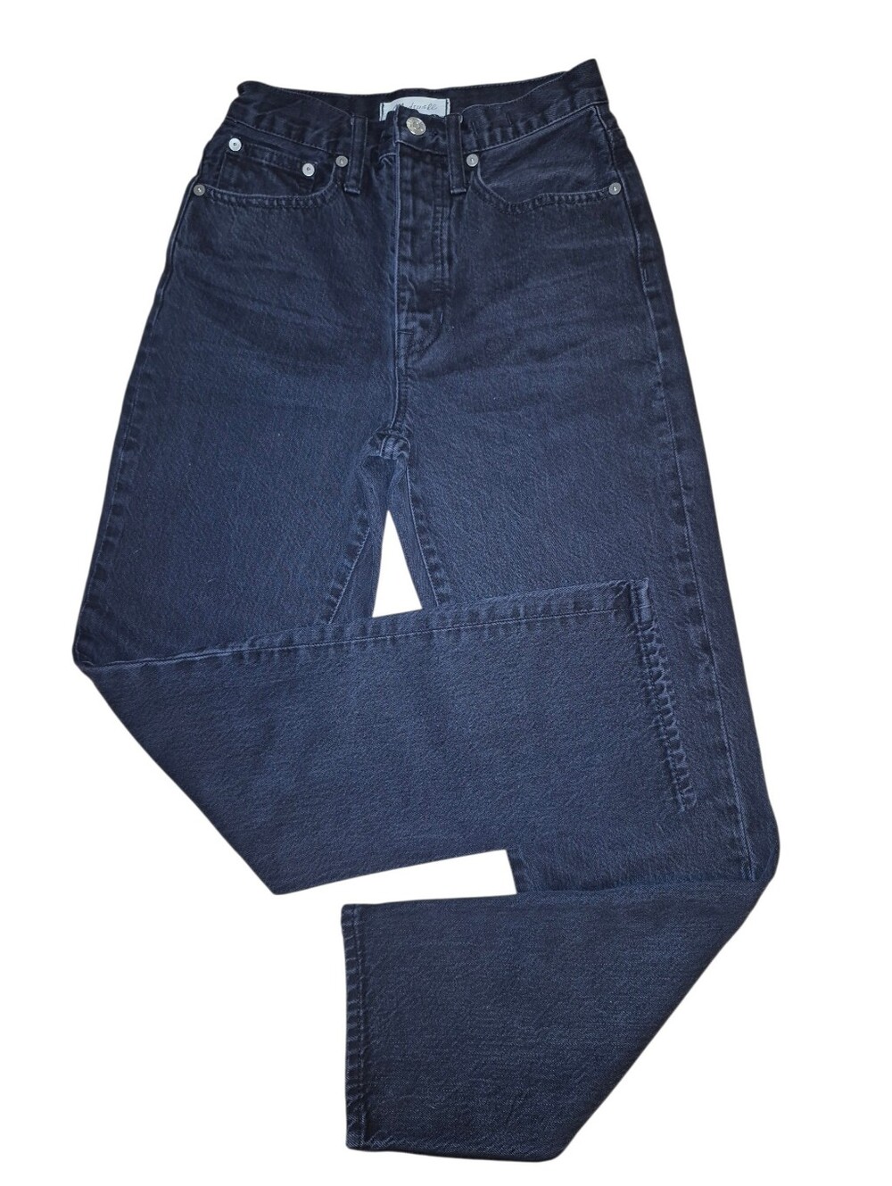 Madewell The Dad Jean Charcoal Black High Rise Women's Size 23
